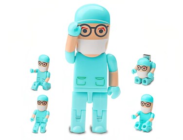WooTeck 64GB Doctor Surgeon Robot USB Flash Drive Memory Stick Pendrive with Giftbox