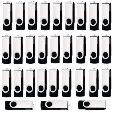 lcwamy USB 8GB USB Flash Drive 50 Pack Bulk USB Flash Drives 8GB Thumb Drive 50 Pack USB2.0 Flash Drive 8GB Pen Drive USB Drive Pack 8GB USB Memory Stick (Black, No Logo)