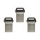 TEAMGROUP C162 64GB 3 Pack USB 3.2 Gen 1 USB 3.1/3.0 Mini Fits Metal Read 100MB/s Flash Thumb Drive External Data Storage Memory Stick Compatible with Computer/Laptop Black TC162364GB19