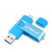 WANSENDA OTG USB Flash Drive 128GB High Speed USB 3.0 Photo Stick for Android Devices/PC/Tablet/Mac (Blue)