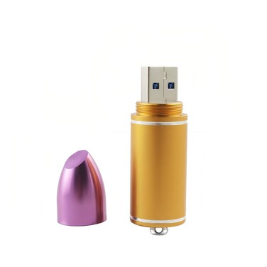 WooTeck 64GB Metal Lipstick USB Flash Drive Fasion Data Storage, Purple