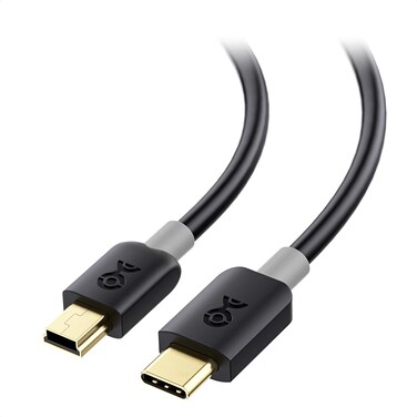 Cable Matters USB C to Mini USB Cable 3.3 ft, Mini USB to USB C Cable for Game Controller, Camera, GPS, Dash Cam in Black - 3.3 Feet