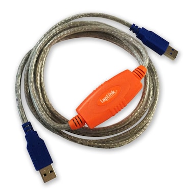 LAPLINK USB 3.0 Super-Speed Transfer Cable, to use with PCmover Migration Software (not Included), Super-Speed Data Transfers up to 5 Gbps, 6 ft.