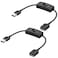 Cable Matters 2 Pack USB On Off Switch 1 ft Support Data and Power, Short USB Extension Cable with On Off Switch (USB Power Switch)