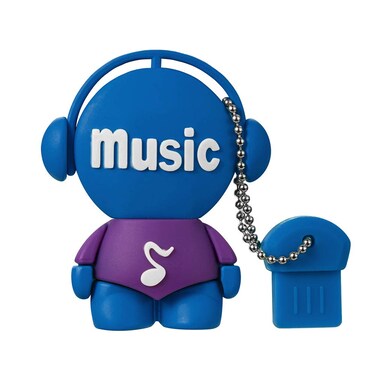 USB Flash Drives, 8GB / 16GB / 32GB / 64GB Waterproof Novelty Silicone USB 2.0 USB Flash Memory Stick Data Storage Pendrive Thumb Drives (32GB, Music)