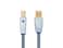 Monolith USB Digital Audio Cable - USB Type-A to USB Type-B, Gold-Plated Connectors, 22AWG, 1 Meter, Gray