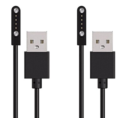 XIMAND Magnetic Charging Cable 4-Pin 7.62mm X2 Bone Conduction Open-Ear Wireless Headphones,Replacement USB Charger Cord Wireless Bluetooth Headphones Cable 2 Pack (4 Pin)