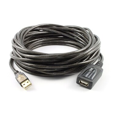 TECHTOO USB Extension Cable, 32 Feet (10 Meter) USB 2.0 Active Cable Repeater Cable Type A Male to A Female with Built-in Signal Booster Chips