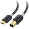 Cable Matters USB B to USB C Cable 3.3 ft (USB C to USB B Cable, MIDI to USB C Cable, USB 2.0 to USB C Cable) Compatible with Printer, MIDI Controller, MIDI Keyboard and More in Black - 3.3 Feet