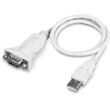 TRENDnet USB to Serial 9-Pin Converter Cable, Connect a RS-232 Serial Device to a USB 2.0 Port, Supports Windows &amp; Mac, USB 1.1, USB 2.0, USB 3.0, 21 Inch Cable Length, Plug &amp; Play, White, TU-S9