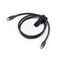 mophie Charge Stream USB-4 USB-C to USB-C Cable - 2ft (0.8m) - Heavy-Duty Braided, Enduraflex Silicone, 240W Power Delivery, Fast Charge &amp; Data Transfer, with Durable Cable Strap