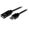 StarTech.com 35m USB 2.0 Active Extension Cable - M/F - USB extension cable - USB (M) to USB (F) - USB 2.0 - 115 ft - active - black, TAA (USB2AAEXT35M)