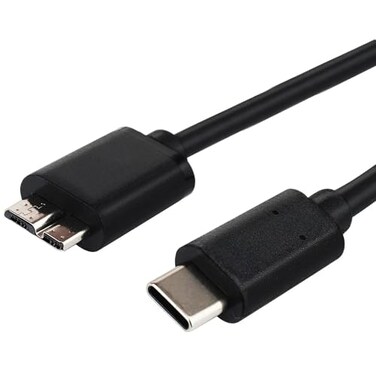 USB C to Micro USB 3.0 Fast Charging Cable 10Gbps High-Speed Sync Data Transfer Cable Cord Compatible with Samsung Galaxy S5 Note 3 Seagate WD Toshiba External Hard Drive Camera, 4FT