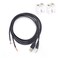 ELNONE 2PCS 20AWG USB Pigtail 2 Wire,1.5M/5FT USB 2.0 Male Plug 2pin Wire DIY Pigtail Cable 5V Bare Wire Cable 5V 5A Black USB Plug Power Cable with 2-Position Spring Wire Connector