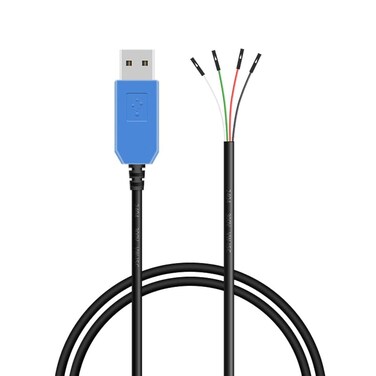 BUELEC 1m Length USB to TTL Serial Cable,ft232 chip,Support windows10/8/7/xp,Provide Drivers,English Instruction,raspbery pi debug Cable (easyttl-ft232)