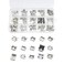 Teansic 150 Pcs 15 Models Micro USB Connector Socket Jack USB Connectors Set for Phone, Soldering Repair USB Replacement Adapter