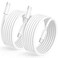 100W USB C to USB C Cable 6FT USB C Charger Cable 2Pack USB C Cord Fast Charging USB Type C Compatible with iPhone 16/15/Samsung/Android/Huawei/Google/Switch/MacBook/iPad and other USB-C port devices