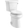 KOHLER Highline Comfort Height Two-piece elongated 1.28 gpf chair height toilet with right-hand trip lever