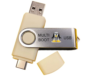 Linux Best OS Collection Set Universal 6-in-1 MultiBoot Bootable Live Install and Recovery USB Flash Thumb Drive