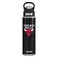 Tervis NBA Chicago Bulls Leather Triple Walled Insulated Tumbler, 24oz Wide Mouth Bottle, Stainless Steel