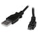 StarTech.com 2m Micro USB Cable Cord - A to Up Angle Micro B - Up Angled Micro USB Cable - 1x USB A (M), 1x USB Micro B (M) - Black (USBAUB2MU), 2m / 6 feet