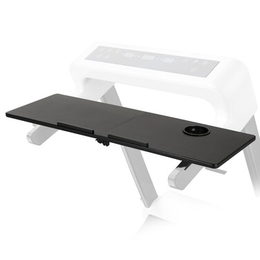 Foldable Treadmill Laptop Holder Desk, Ergonomic Platform Treadmill Desk Attachment for Notebooks, Tablets, MacBook, Workstation for Treadmill Handlebars Up to 31 Inches with Cup Holder &iuml;&frac14;&circ;Wood&iuml;&frac14;&permil;