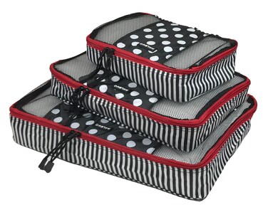 ORB Travel 3pc Packing Cubes suitcase, backpack travel organizing system set