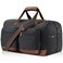 Duffle Bag for Travel, Canvas Travel Duffel Bags with Lay-Flat Design, Large Travel Bags Duffle Bag Overnight Weekend Gym Bag Carry On Duffel Bag for Men &amp; Women(Black)