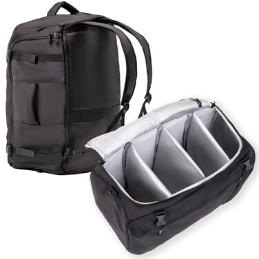 Athletico SneakerBox - Premium Sneaker Travel Duffel Bag/Backpack - For Shoes, Clothes, and Gym (Black)