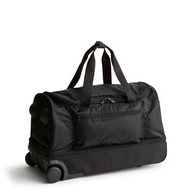 Vera Bradley Women's Ripstop Polyester Adair Rolling Duffel, Moonless Night, One Size