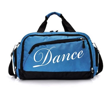 Ballet Duffle Bag For Women Girls Gymnastics,Weekend Bag,Overnight Bag Short Trips (Blue dance)