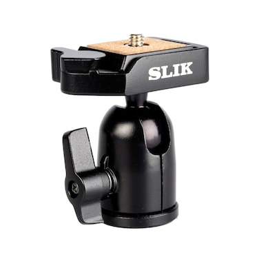 SLIK SBH-100 DQ Compact Ballhead with Quick Release, Supports 2.2 lbs., Black (618-324)