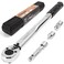 MULWARK 3/8-Inch Drive Torque Wrench 10-80 ft.lb / 13.6~108.5 Nm - Gift for Men - 4PC High Precision Dual Range Scales Click Torque Wrench Set