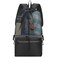 KISLANE Mesh Beach Backpack Bag with Cooler Bottom, Mesh Beach Backpack for Summer Camping Vacation (Black)