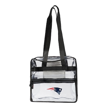 The Northwest Company NFL New England Patriots "Clear Zone" Tote, 12" x 5" x 12", Clear Zone