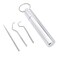 Serlife Stainless Steel Portable Toothpicks Tool Kit Toothpick Container Pocket Keychain for Travel Outdoor (Large)
