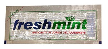 Freshmint&Acirc;&reg; 1,000 Individual Packets of 0.28 oz. Single use Clear Gel Anticavity Fluoride Toothpaste