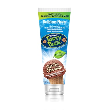 Tanner's Tasty Paste Cha Cha Chocolate Flavored - Anticavity Fluoride Children&acirc;&euro;&trade;s Toothpaste/Great Tasting, Safe, and Effective for Kids (4.2 oz.)
