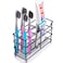 Toothbrush Toothpaste Holder for Bathroom, Stainless Steel Bathrooms 7 Slot Black Toothbrush Holder