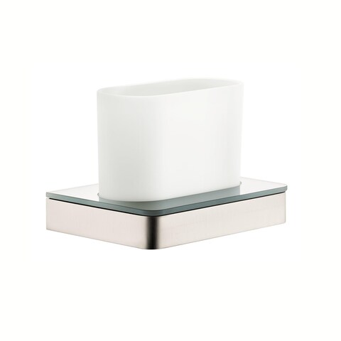 AXOR Tumbler Easy Install 4-inch Modern Accessories in Brushed Nickel, 42834820