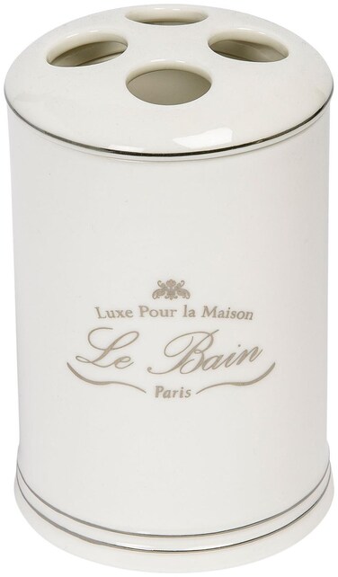 Kassatex Le Bain Toothbrush Holder, White