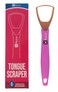Tongue Scraper - Dental Hygiene Tool, Stainless Steel - Copper Mouth Cleaner Non-Slip Silicone Handle - Helps Fight Bad Breath - Professional Oral Care Accessories (Pink Copper 1 Piece)