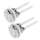 Toilet Flush Button Electroplated Dual Push Buttons for Water Tank Standard Screw thread: 48mm 2Packs