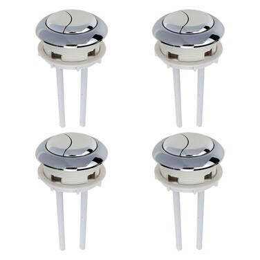 Quluxe 58MM Toilet Tank Button Dual Push Flushing Toilet Button Toilet Button Replacement Toilet Flush Button with Thread Diameter (Pack of 4)