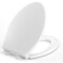 Elongated Toilet Seat, Soft-Slow Close, Oval(Oblong) Toilet Seat For Elongated Toilets, Quiet-Close Lid And Seat, Easy To Install And Clean, Never Loosen, White(18.5")
