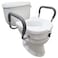 Carex E-Z Lock Raised Toilet Seat With Handles, 5" Toilet Seat Riser with Arms, Handicap Raised Toilet Seat For Seniors and Elevated Toilet Seat