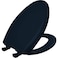 Bemis Classic Colors Slow Close Toilet Seat, Easy Clean Hinges and Durable Plastic Seat, Elongated, Navy