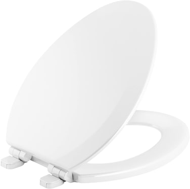 Kohler K25883-0 Triko Elongated Closed-Front Toilet Seat and Lid with Quiet-Close Technology White