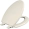 Mayfair Kendall Slow Close Toilet Seat, Easy Clean, Non Slip Premium Wood Seat, Easy Install, Elongated, Biscuit