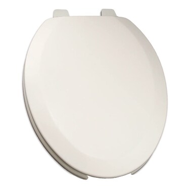 Bath D&Atilde;&copy;cor 1Q1E4-00 Deluxe OFWC Molded Wood Toilet Seat with Vari-Adjust Lok-Down Hinge and Quik-Lok Mounting Hardware, Elongated, White